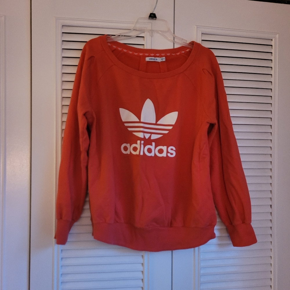 Authentic Adidas sweatshirt scoop neck